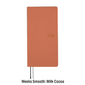 Hobonichi Techo Weeks 2026 - Smooth Series: Milk Cocoa