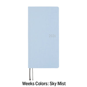 Hobonichi Techo Weeks 2026 - Colors: Sky Mist Blue
