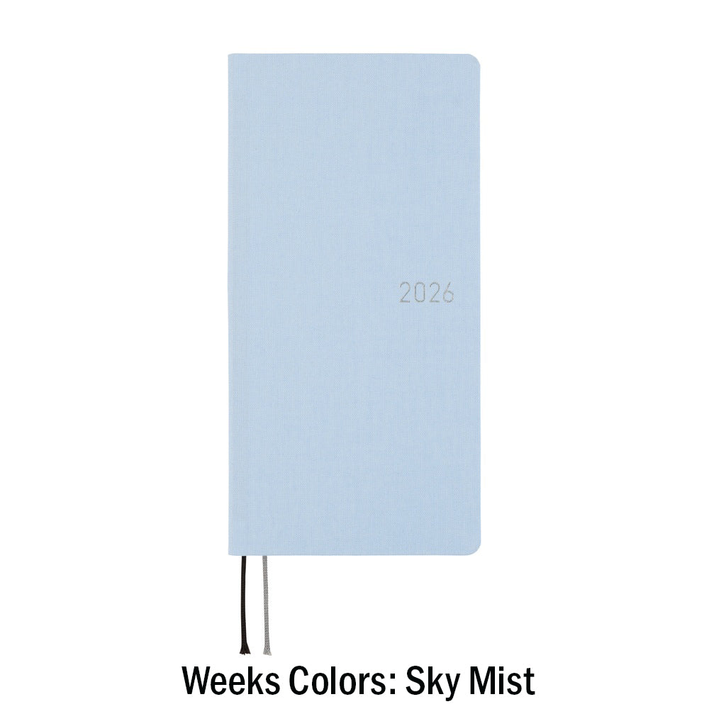 Hobonichi Techo Weeks 2026 - Colors: Sky Mist Blue