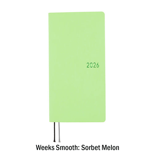 Hobonichi Techo Weeks 2026 - Smooth Series: Melon Sorbet