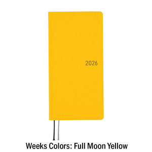 Hobonichi Techo Weeks 2026 - Colors: Full Moon Yellow