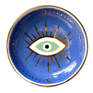 Evil Eye Porcelain Trinket Dish