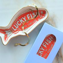 Fortune Fish Porcelain Trinket Dish