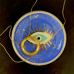 Evil Eye Porcelain Trinket Dish