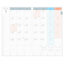 Jibun Techo mini 2027 B6 Slim, January Start, Green