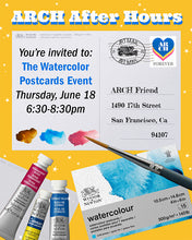 June 18: ARCH After Hours Watercolor Postcards