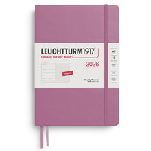LEUCHTTURM1917 A5 Weekly Planner + Notebook 2026, Dusty Rose