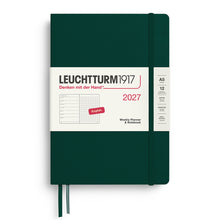 LEUCHTTURM1917 2027 Weekly Planner & Notebook A5 in Various Colors (ENGLISH)