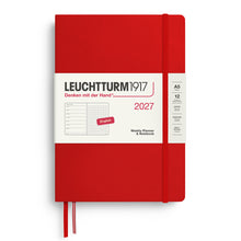 LEUCHTTURM1917 2027 Weekly Planner & Notebook A5 in Various Colors (ENGLISH)