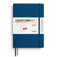 LEUCHTTURM1917 2027 Weekly Planner & Notebook A5 in Various Colors (ENGLISH)