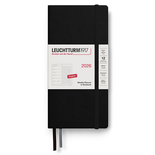 LEUCHTTURM1917 Wallet Weekly Planner & Notebook 2026