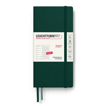 LEUCHTTURM1917 2027 Weekly Planner & Notebook Wallet in Various Colors (English)