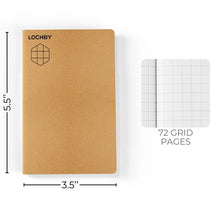 Lochby Pocket Notebook Insert, 5mm Grid