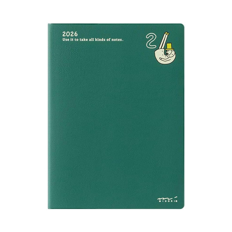 Midori 2026 A6 Pocket Diary Weekly Ojisan