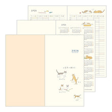 Midori 2026 Slim Pocket Diary (Monthly) Cat
