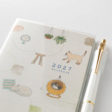 Midori Pocket Diary Slim Cat 2027