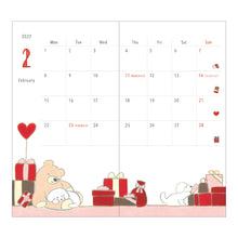 Midori Pocket Diary Slim Dog 2027