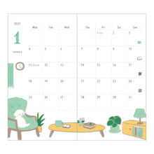 Midori Pocket Diary Slim Dog 2027