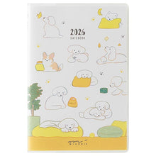 Midori 2026 A6 Pocket Diary Monthly/Weekly Dog