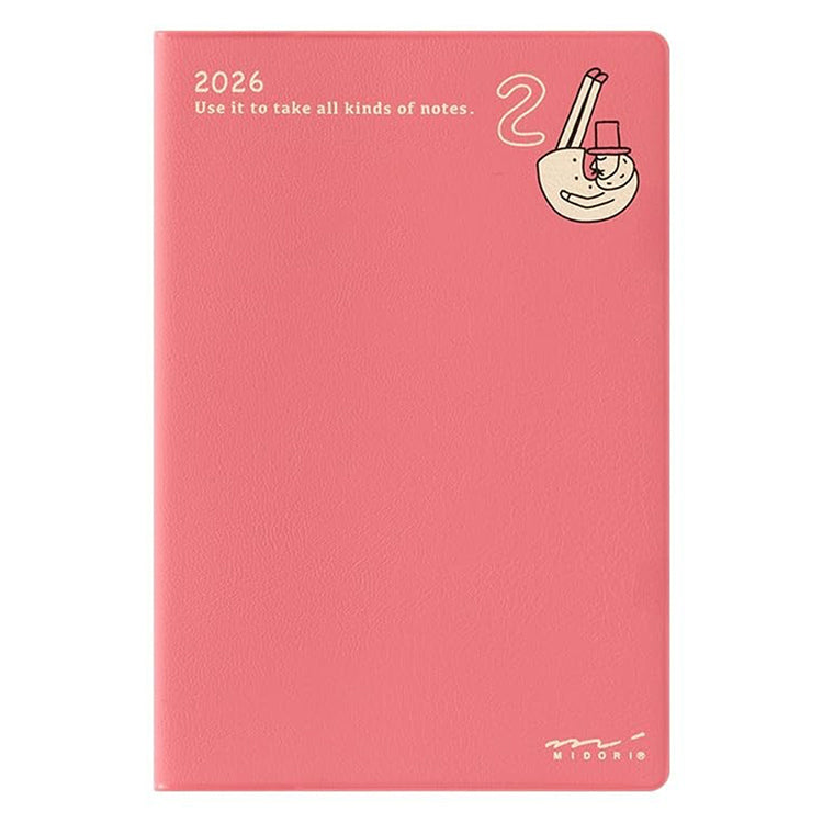 Midori 2026 A6 Pocket Diary Monthly Ojisan