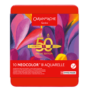Caran d'Ache Neocolor II Aquarelle Special Edition "Pop", Set of 10