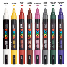 POSCA Paint Markers, Dark Shades, PC-5M Medium Set of 8