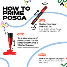 POSCA Paint Markers, PC-5M Medium Set of 8, Primary Colors