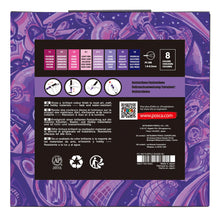 POSCA Paint Markers, Purple Shades, PC-5M Medium Set of 8