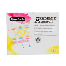 Schmincke Akademie Neon Set of 5, 5ml tubes