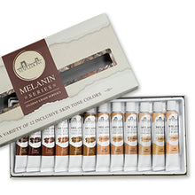 Stapledon Arts - Melanin Series Skin Tone Acrylic Paint, Set of 12 tubes
