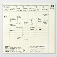 TRAVELER'S Regular Size Refill 018 Free Diary Weekly (Vertical)