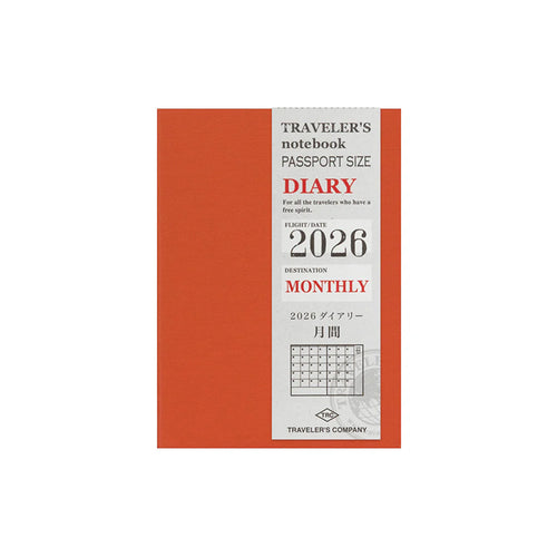 TRAVELER'S notebook 2026 Monthly (Passport Size)