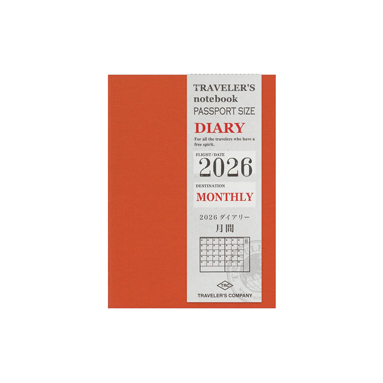 TRAVELER'S notebook 2026 Monthly (Passport Size)
