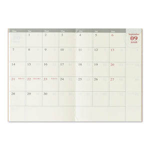 TRAVELER'S notebook 2026 Monthly (Passport Size)