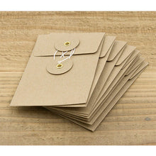 TRAVELER's Small Brown Kraft Envelopes with String Closure set/8