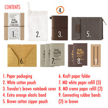 TRAVELER’S Notebook Card Size 20th Anniversary Set, Brown