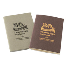 TRAVELER’S Notebook Card Size 20th Anniversary Set, Brown