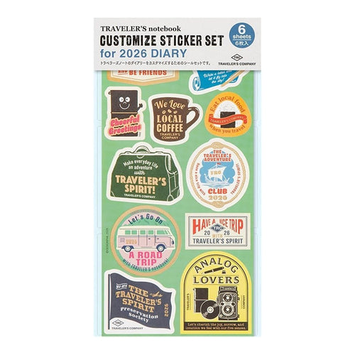 Traveler's Company Sticker Set for Diary 2026