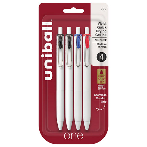 Uni-Ball ONE 0.7mm / Set of 4 Gel Pens
