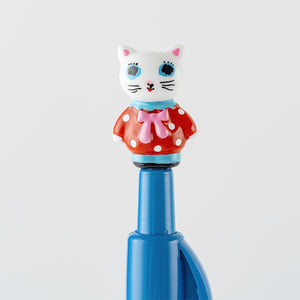 Yumi Kitagishi: Ballpoint Pen - White Cat
