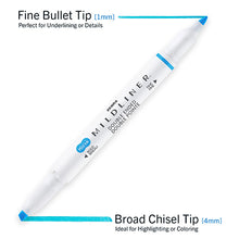 Zebra Mildliner Double-Sided Creative Highlighters, 10 count sets/ No. 78101 or No. 78501