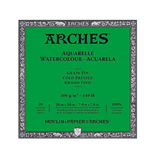 Arches Watercolor Block 140LB, Natural White, Cold Press in Various Sizes