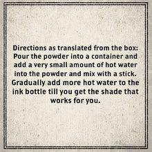 Bellencre Antique Dry Powder Ink in Black or Violet