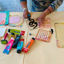 MARK MAKING WITH GELLI PLATES: April 18 with e bond