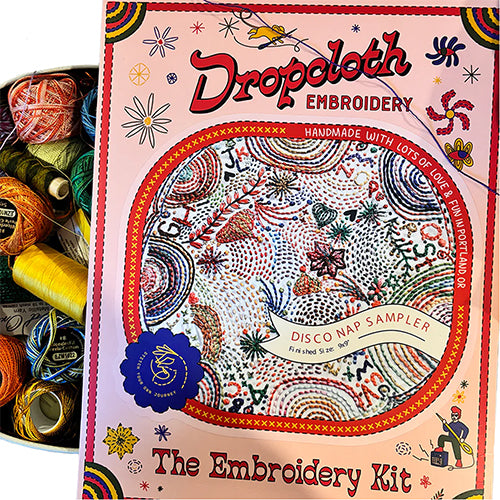Dropcloth Disco Nap Embroidery Sampler Kit