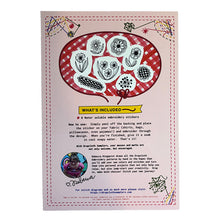 Dropcloth Flower Garden Stick & Stitch set/8