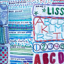 Dropcloth Schoolhouse Printed Embroidery Sampler