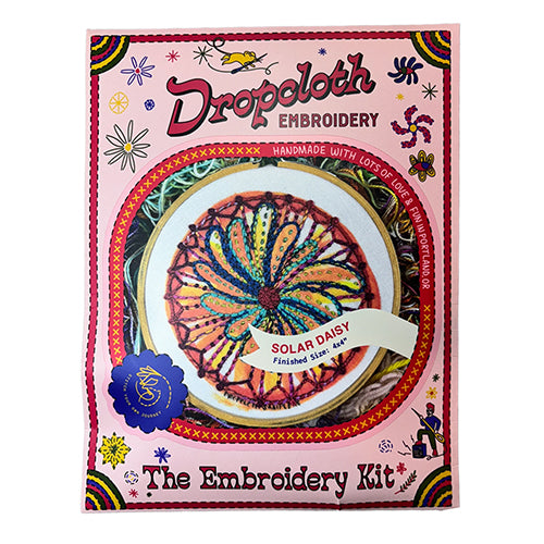 Dropcloth Solar Daisy Embroidery Sampler Kit