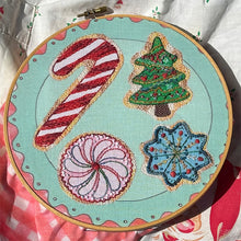 Dropcloth DIY Embroidered Christmas Cookie Ornaments
