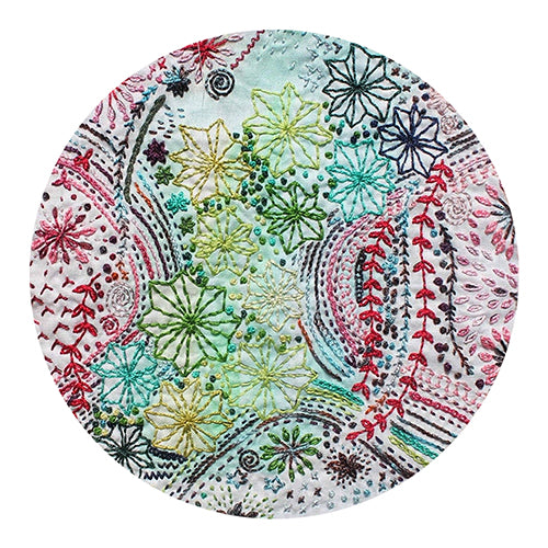 Dropcloth Milky Way Printed Embroidery Sampler